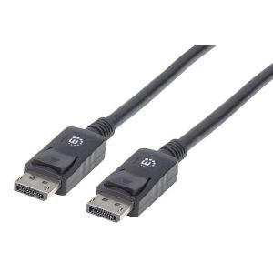 Кабел Manhattan DisplayPort Male/DisplayPort Male, 2 m, черен