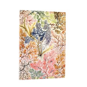 Paperblanks Тефтер Anemone, Midi, широки редове, мека корица, 88 листа