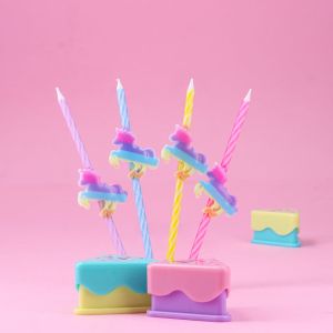 Свещ за торта Festa, Happy Birthday - Еднорози
