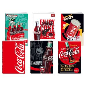 Тетрадка Best Buy Premium, Coca Cola, A4, широки редове, офсетова хартия, 50 листа, асорти, 1 брой