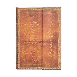 Paperblanks Тефтер K.Gibran, Midi, широки редове, твърда корица, 72 листа