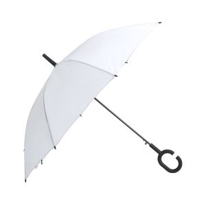 Office 1 Чадър, автоматичен, ветроустойчив, С-дръжка, 105 cm, бял