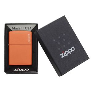 Zippo Запалка 231ZL - Classic Orange Matte Zippo Logo