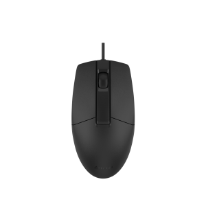 Мишка A4Tech OP-330S, с кабел, безшумна, USB, черна