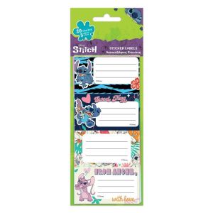Етикети за тетрадка Lilo&Stitch, 20бр/пак