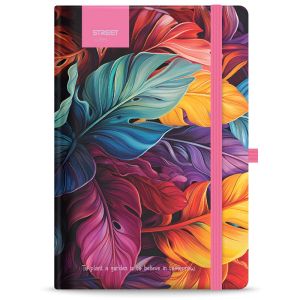 Бележник A6 Street Petal 96л, с ластик