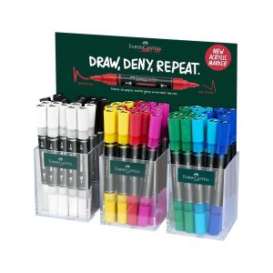 Faber-Castell Акрилен маркер Multimark, 54 броя в 3 чаши