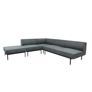 Табуретка RFG Klark, текстил, 800 х 800 х 400 mm, сива