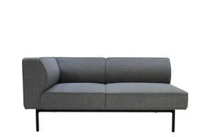 Табуретка RFG Klark, текстил, 800 х 800 х 400 mm, сива