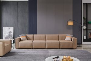 Табуретка RFG Kiano, квадратна, екокожа, 750 х 880 х 420 mm, кафява