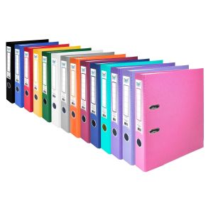 Colori Класьор, 5 cm, PP, с метален кант, несглобен, жълт, 50 броя