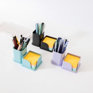 Sworld Моливник с поставка за листчета, 2в1, черен