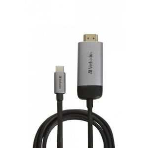 Адаптер Verbatim, USB Type-C към HDMI, 1.5 m
