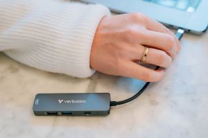 USB Хъб Verbatim Essentials, 4 порта, USB Type-C