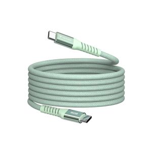 Кабел Verbatim Sync&Charge, магнитен, USB Type-C, 100 W, 60 cm, зелен
