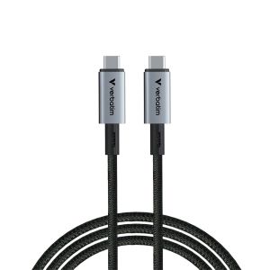 Кабел Verbatim Sync&Charge, магнитен, USB Type-C към USB Type-C, 240 W, 120 cm