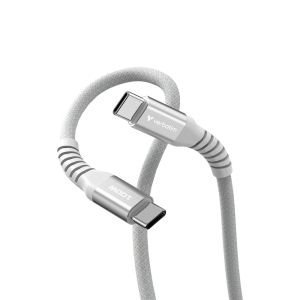 Кабел Verbatim Sync&Charge, магнитен, USB Type-C, 100 W, 120 cm, сив