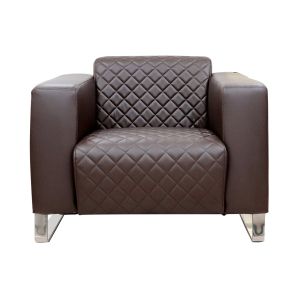Фотьойл RFG Zelda, екокожа, кафява седалка, кафява облегалка