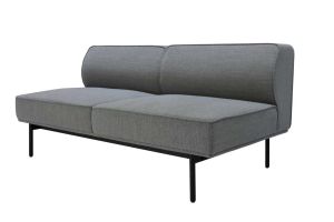Модул RFG Klark, ъглов, текстил, 800 х 800 х 720 mm, сив