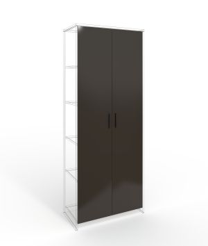 Врата RFG RV1 Chicago, 380 х 18 х 1920 mm, ПДЧ 18 mm, тъмносива