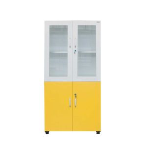 Шкаф RFG, лабораторен, 800 х 400 х 1650 mm, жълто-бял