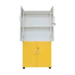 Шкаф RFG, лабораторен, 800 х 400 х 1650 mm, жълто-бял