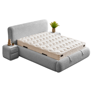 Тапицирана спалня с матрак RODOS PRO 160 х 200 - сив 18
