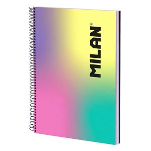 Тетрадка A4 Milan Sunset тв.корица,спирала,120л