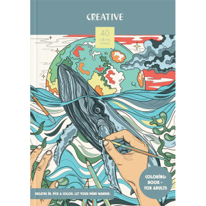 Книжка за оцветяване Creative Animal Kingdom, 40 страници