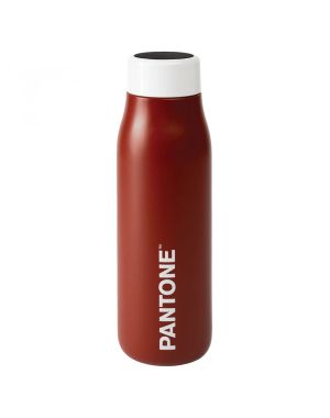 Бутилка за вода Pantone с термометър 500ml, Бордо