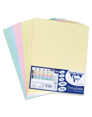 Хартия цветна Trophee A4 80g, 5х20л, Пастел