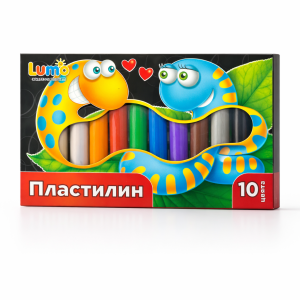 Пластилин Lumo мек, 10 цвята