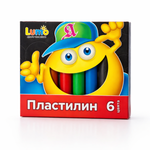 Пластилин Lumo мек, 6 цвята