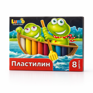 Пластилин Lumo мек, 8 цвята