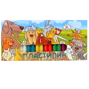 Пластилин в кутия, 10 цвята