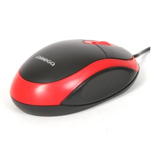 Оптична мишка Omega OM06, USB, червен/черен