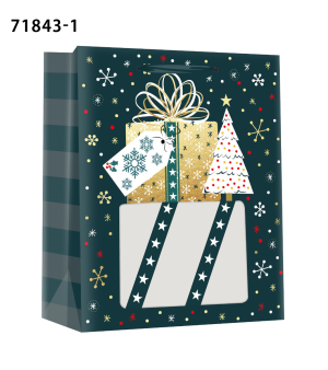 Подаръчна торбичка XMAS Large, 26x32x12 cm, 71843