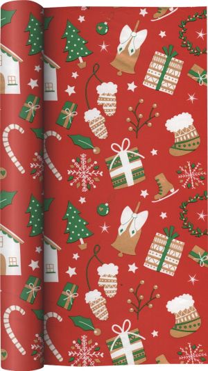 Опаковъчна хартия Creative, 200x70cm, XMAS Kids