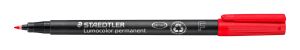 Маркер Staedtler Lumocolor 318 OHP F, червен