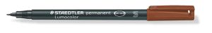 Маркер Staedtler Lumocolor 313 OHP S, кафяв
