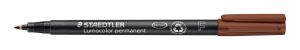 Маркер Staedtler Lumocolor 318 OHP F, кафяв
