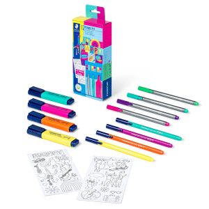 Комплект Staedtler Happy, 12 части + стикери