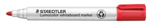 Маркер Staedtler Lumocolor 351 за бяла дъска, объл връх, червен