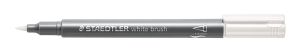 Маркер Staedtler Metallic brush, 1-6 mm, бял