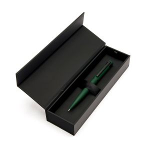 Hugo Boss Химикалка Loop Matt, в кутия, зелена