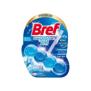 Ароматизатор за тоалетна Bref Brilliant Gel, океан, 42 g