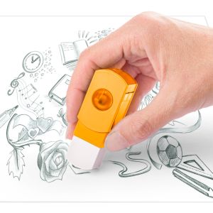 Острилка с гумичка Staedtler 511 SE, асорти