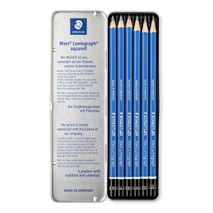 Комплект моливи Staedtler Mars Lumograph, 6 броя soft