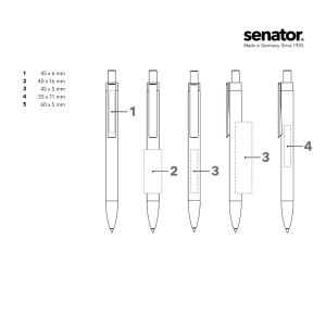Химикалка Senator Polar 3261, сребриста/синя
