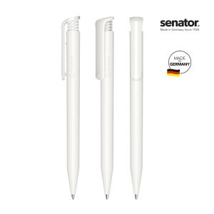 Химикалка Senator Super Hit Matt Recycled 3304, бял